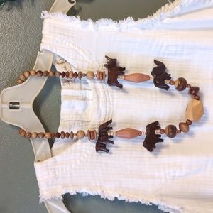 Animal Crackers Wooden Necklace Set